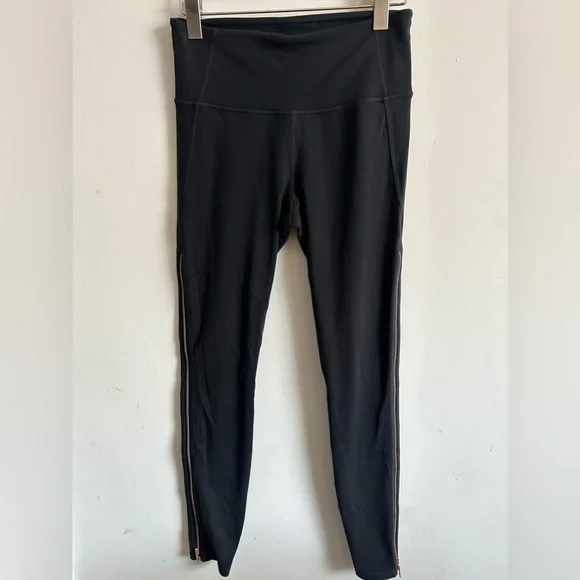 Athleta leggings / zipper Black Size S - Picture 1 of 8
